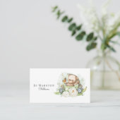 Visitekaartje voor kinderverzorging (Staand voorkant)