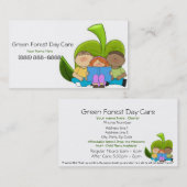 Visitekaartje voor kinderverzorging/dagopvang (Voorkant / Achterkant)