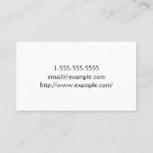 Visitekaartje voor klaslokalen en minimale openbar (Achterkant)