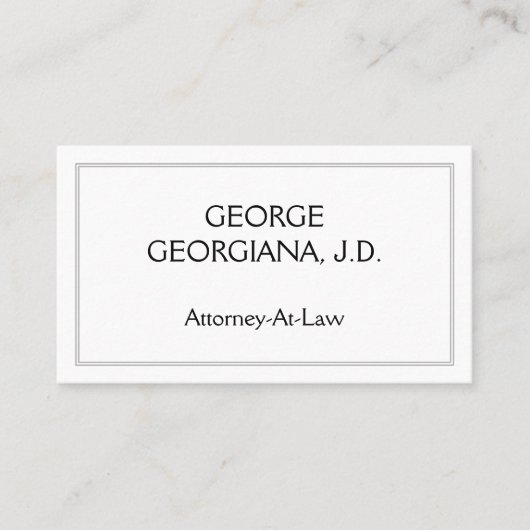 Visitekaartje voor klaslokalen en minimale openbar (Voorkant)