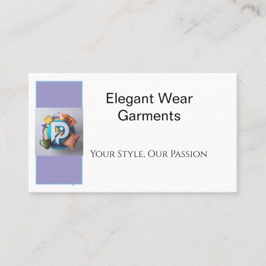 Visitekaartje voor kledingwinkel - Modern, Stijlvo (Voorkant)