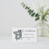 Visitekaartje voor  kleermakerij (Staand voorkant)