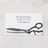 Visitekaartje voor  kleermakerij (Achterkant)