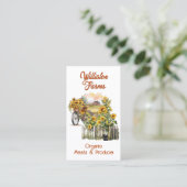 Visitekaartje voor kleine Boerderijen op het platt (Staand voorkant)