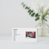 Visitekaartje voor kleuren (Staand voorkant)