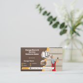 Visitekaartje voor kleuropslag en service (Staand voorkant)