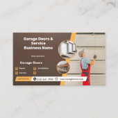 Visitekaartje voor kleuropslag en service (Voorkant)