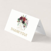 Visitekaartje voor kleurrijke bloemen (Voorkant)