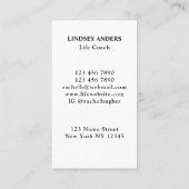 Visitekaartje voor kleurrijke boscoach (Achterkant)