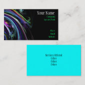 Visitekaartje voor kleurrijke kunst (Voorkant / Achterkant)