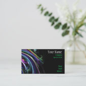 Visitekaartje voor kleurrijke kunst (Staand voorkant)