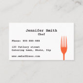 Visitekaartje voor kleurrijke messenmakerij (Achterkant)