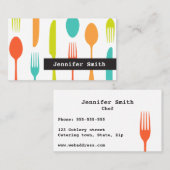 Visitekaartje voor kleurrijke messenmakerij (Voorkant / Achterkant)