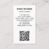Visitekaartje voor kleurrijke QR-code voor gebeurt (Achterkant)