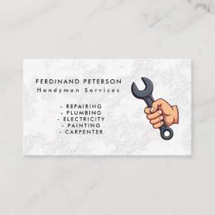 Visitekaartje voor klusjesman thuisdiensten