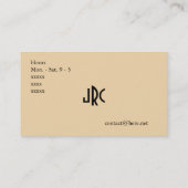 Visitekaartje voor knaagdieren en bestrijding van  (Achterkant)