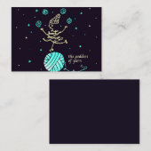 Visitekaartje voor knitters Mighty, 3,5 x 2,5 inch (Voorkant / Achterkant)