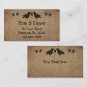 Visitekaartje voor koeien en staarten (Voorkant / Achterkant)