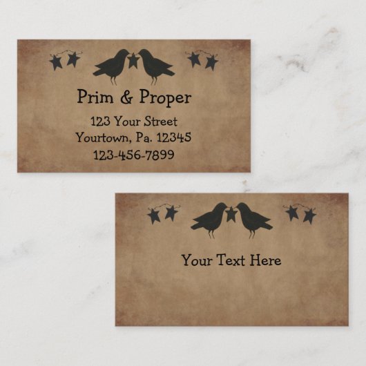 Visitekaartje voor koeien en staarten (Voorkant / Achterkant)