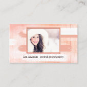 Visitekaartje voor koraalkleurstof (Voorkant)