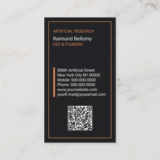 Visitekaartje voor kunstmatige intelligentie (Achterkant)