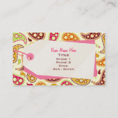 Visitekaartje voor Label in winkels en winkels (Achterkant)