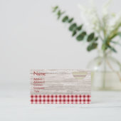 Visitekaartje voor landbaken (Staand voorkant)