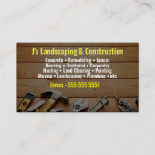 Visitekaartje voor landschap en bouw (Voorkant)