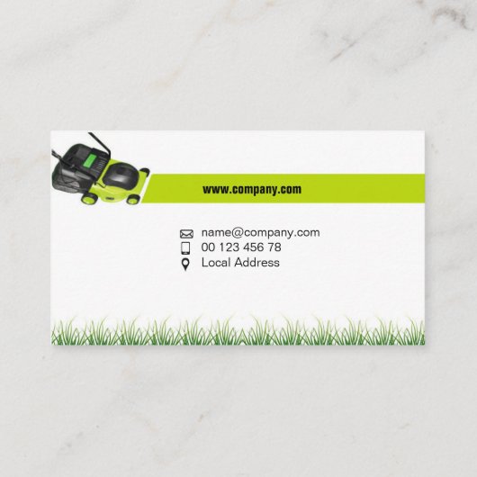 visitekaartje voor landschapsarchitectuur en maaie (Achterkant)