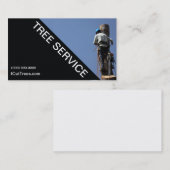 Visitekaartje voor landschapsontwerp van boomservi (Voorkant / Achterkant)