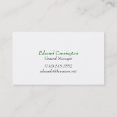 Visitekaartje voor landschapsverzorging (Achterkant)