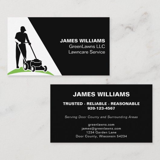 Visitekaartje voor landschapsverzorging (Voorkant / Achterkant)