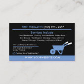 Visitekaartje voor landschapszorg (Achterkant)