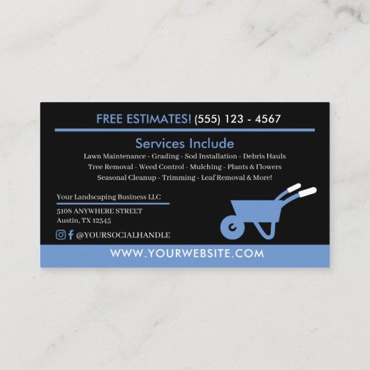 Visitekaartje voor landschapszorg (Achterkant)