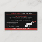 Visitekaartje voor landschapszorg (Achterkant)