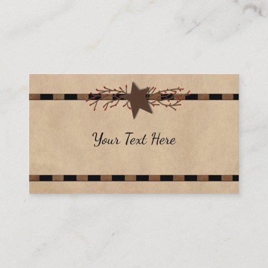 Visitekaartje voor landsterren en pit-bessen (Achterkant)