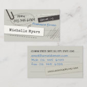 Visitekaartje voor laptoppagina (Voorkant / Achterkant)