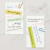 Visitekaartje voor laptoppagina (Voorkant / Achterkant)