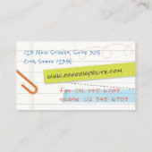 Visitekaartje voor laptoppagina #02 (Achterkant)