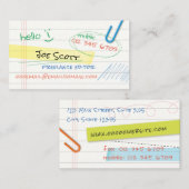 Visitekaartje voor laptoppagina #02 (Voorkant / Achterkant)