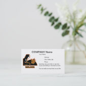 Visitekaartje voor lassen (Staand voorkant)