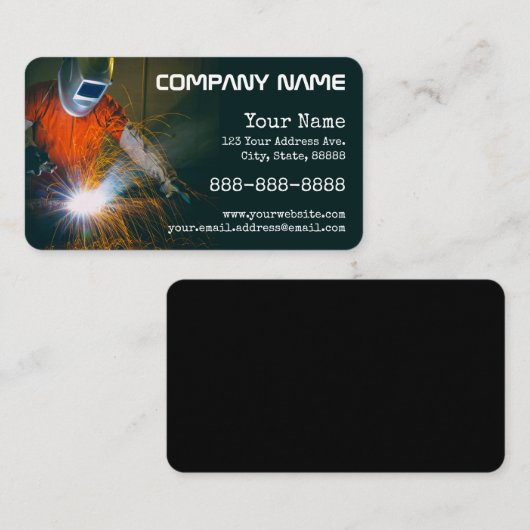 Visitekaartje voor lassen (Voorkant / Achterkant)