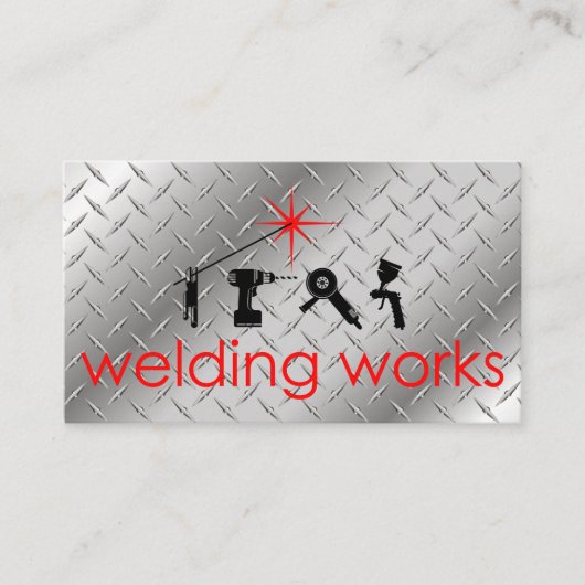 Visitekaartje voor lassen (Voorkant)