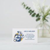 Visitekaartje voor lassen en lassen (Staand voorkant)