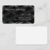 Visitekaartje voor lasservices bewerkbaar (Voorkant / Achterkant)