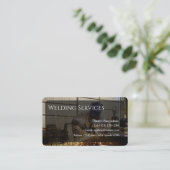 Visitekaartje voor lasservices bewerkbaar (Staand voorkant)