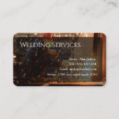 Visitekaartje voor lasservices bewerkbaar (Voorkant)