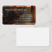 Visitekaartje voor lasservices bewerkbaar (Voorkant / Achterkant)