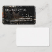 Visitekaartje voor lasservices bewerkbaar (Voorkant / Achterkant)