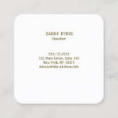 Visitekaartje voor leerlingenrode Apple Chalkboard (Achterkant)